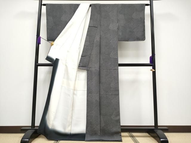 平和屋着物○極上 江戸小紋 寄せ小紋柄 黒地 逸品 CYAA4038s6 - メルカリ