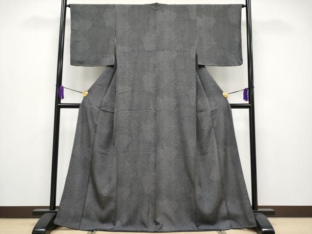 平和屋着物●極上　江戸小紋　寄せ小紋柄　黒地　逸品　CYAA4038s6 平和屋着物○極上 江戸小紋 寄せ小紋柄 黒地 逸品 CYAA4038s6 - メルカリ