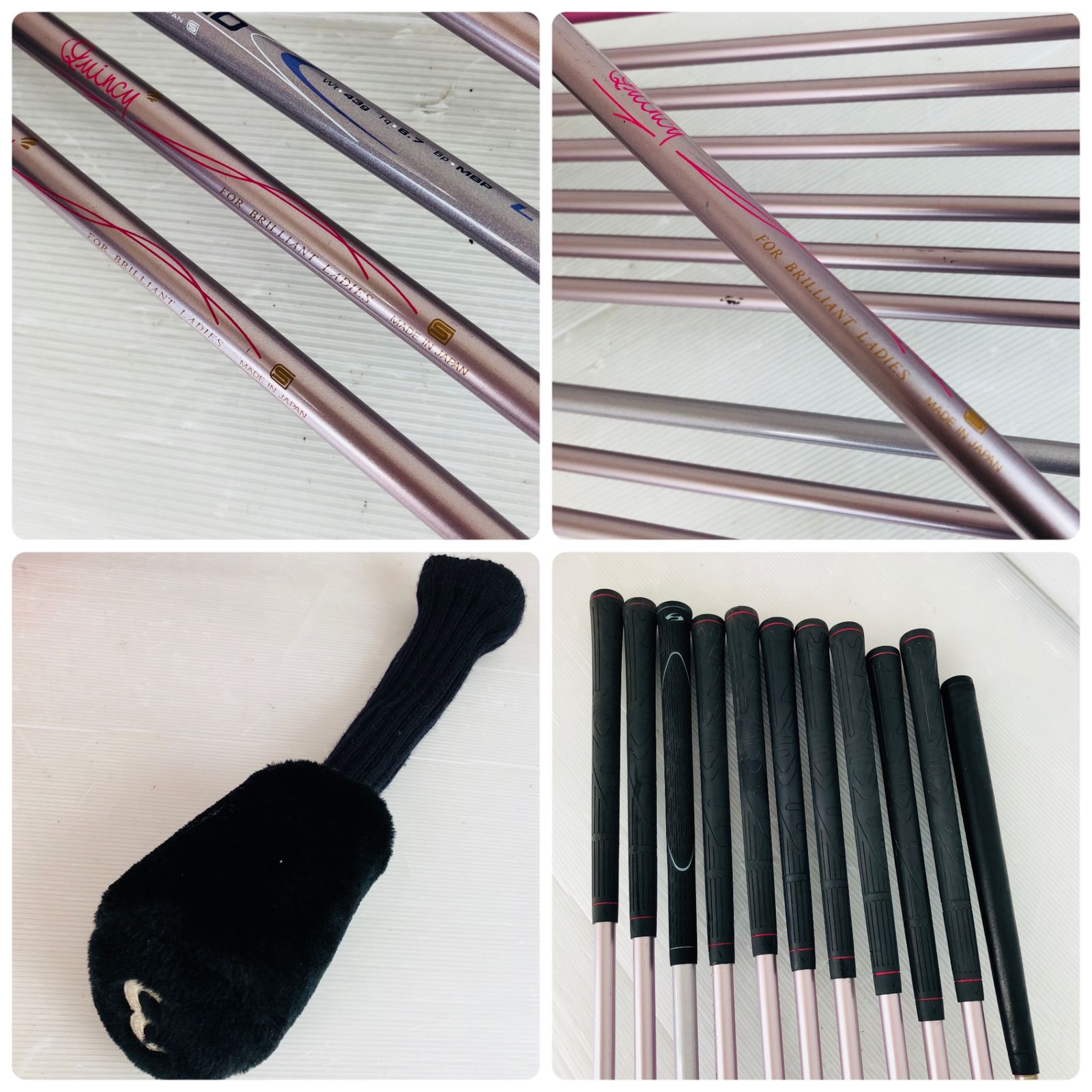 TSURUYA ツルヤ　Quincy ゴルフクラブ 11本セット レディース レディース TSURUYA ツルヤ Quincy クインシィ ゴルフ クラブ セット