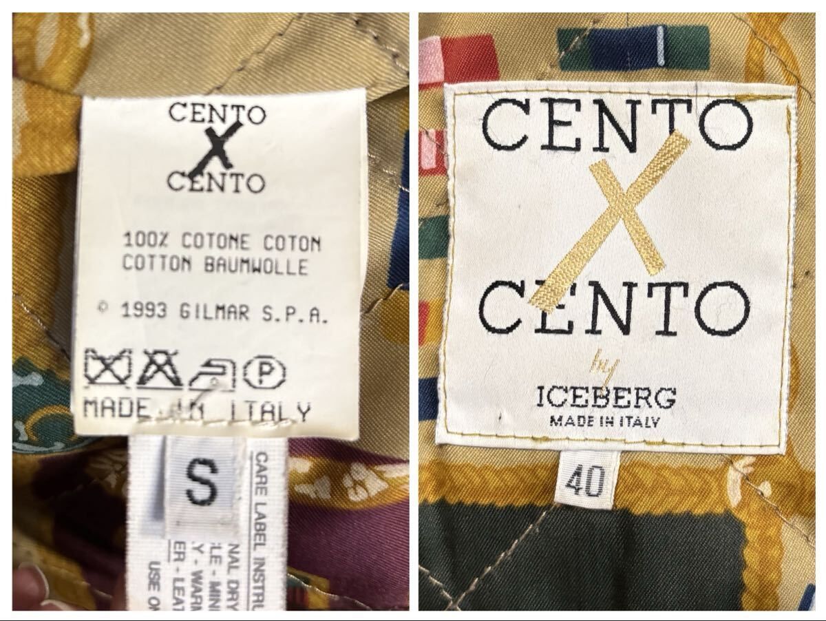 希少/1993年製 CENTO×CENTO by 安い ICEBERG ミリタリー 中綿 コート