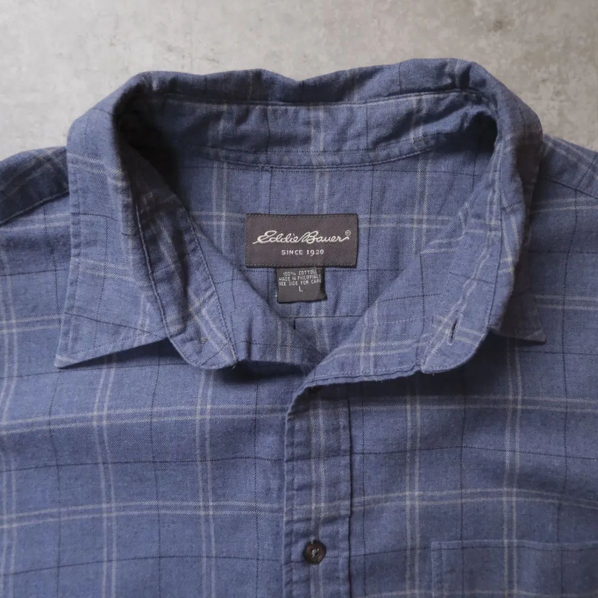 Eddie Bauer】00s コットンチェックシャツ - メルカリ