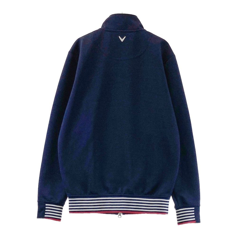 サイズ：M CALLAWAY キャロウェイ 長袖 ジップジャケット ネイビー系