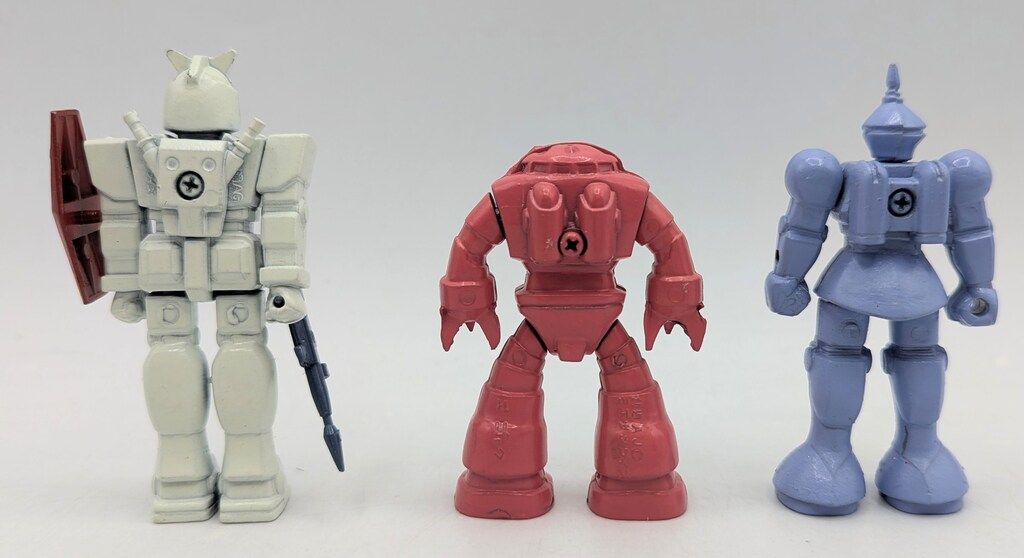 クローバー ダイキャストモデル 80mmシリーズ ガンダムモビルスーツ3体