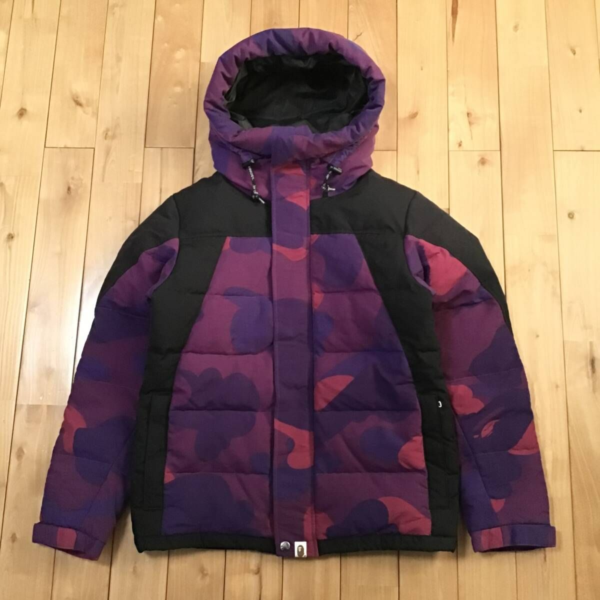 Giant Purple Camo ダウンジャケット Sサイズ a bathing ape BAPE zoom