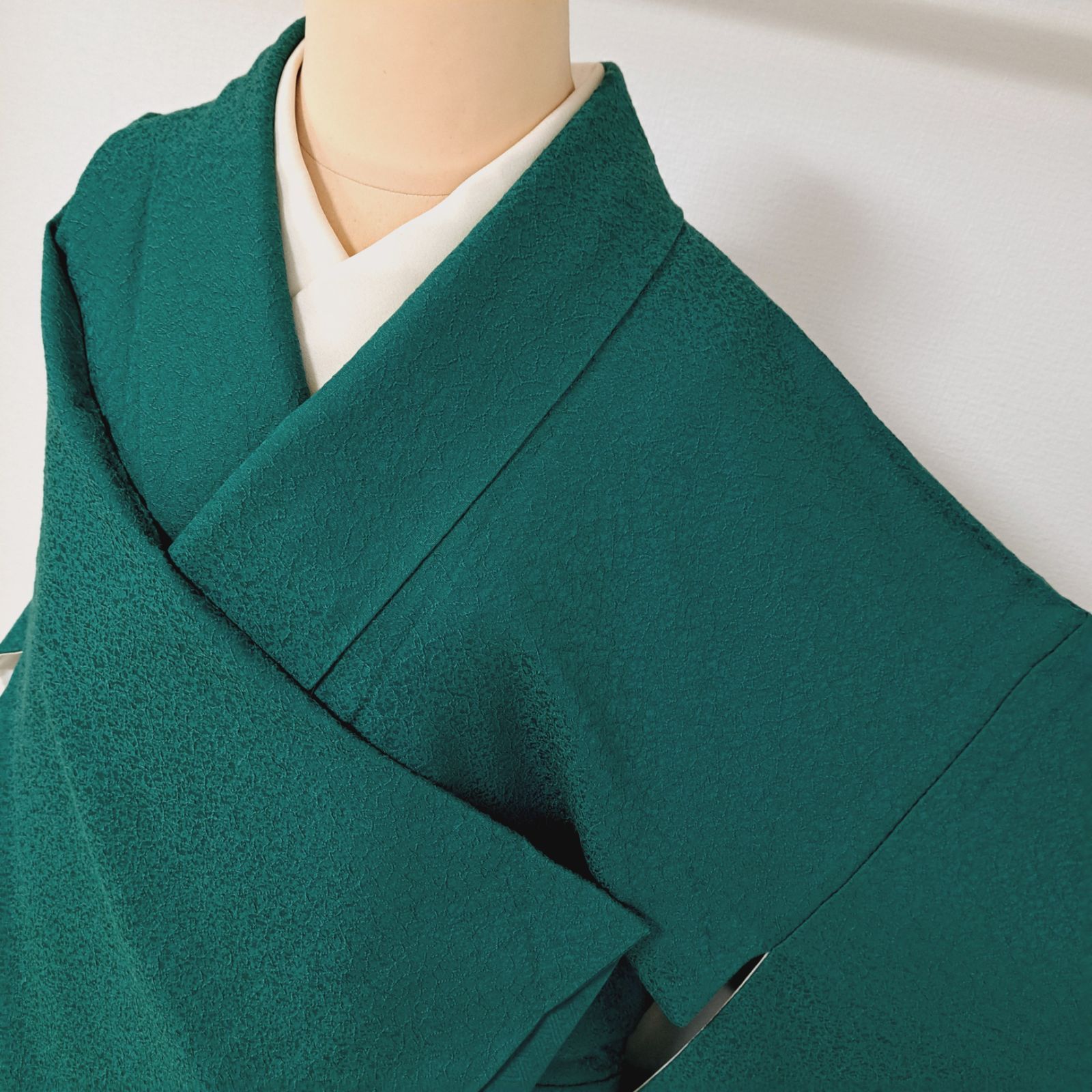 一つ紋・色無地】裄69.5 身丈162.5 袖48.5 裄長＆3L～4L相当のゆったり