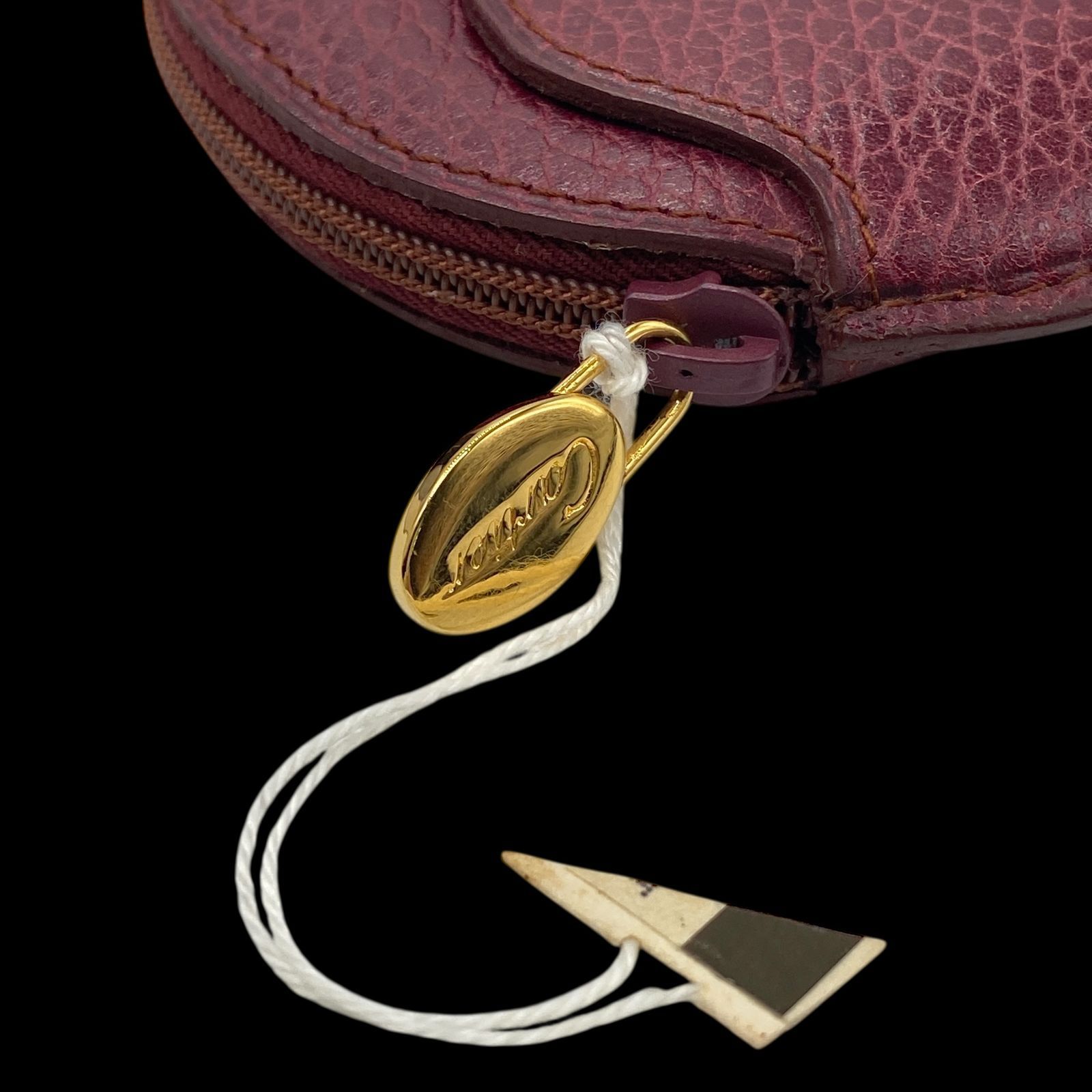 美品 Cartier カルティエ マストライン レザー ラウンドコインケース 