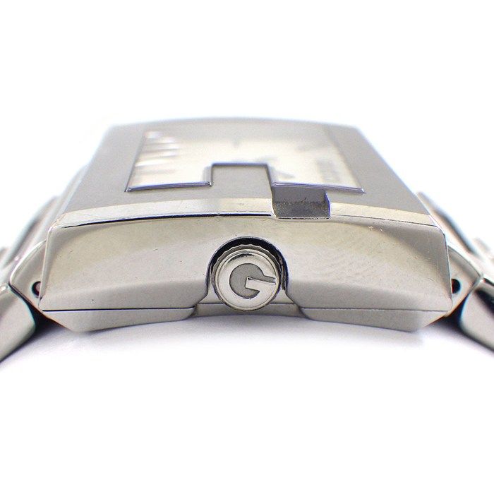 グッチ GUCCI 腕時計 Gレクタングル 100L ホワイトシェル文字盤 SS