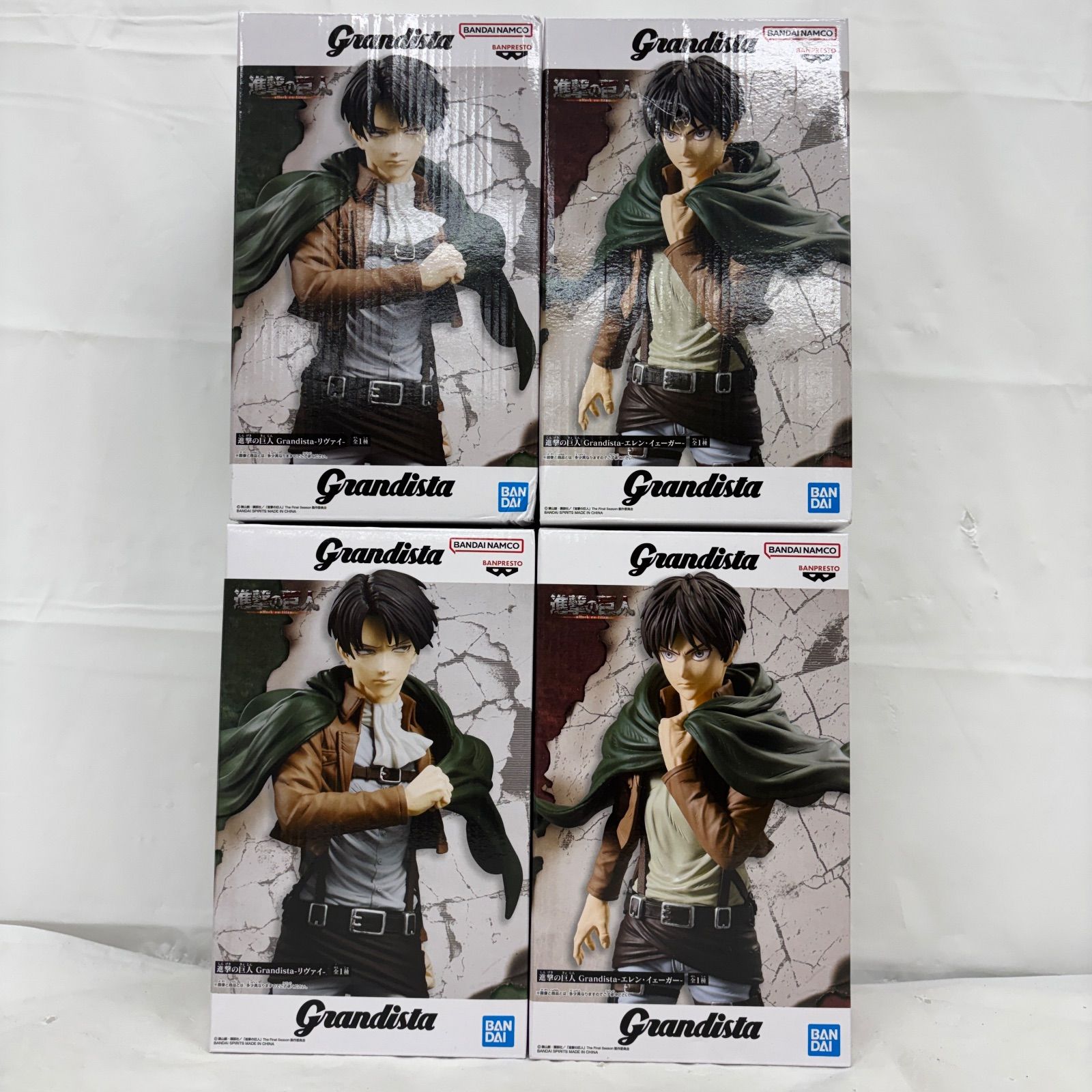 未開封 進撃の巨人 Grandista 4個セット LFQ985 f101 - メルカリ
