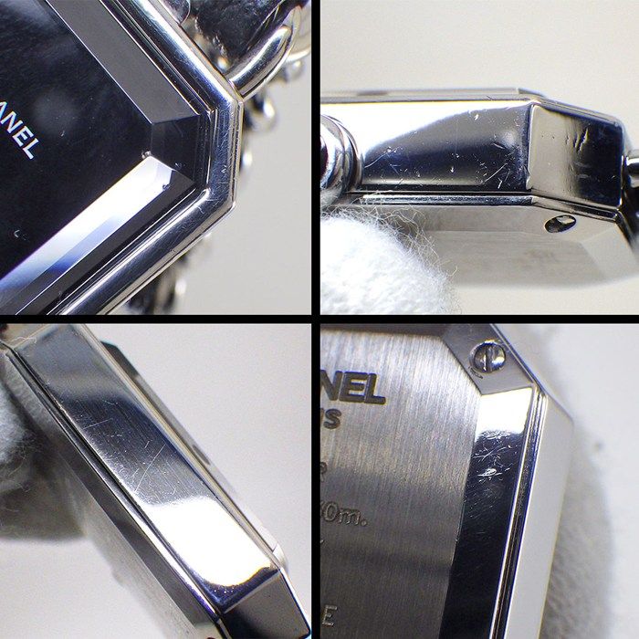 シャネル CHANEL 腕時計 プルミエール L H0451 ブラック文字盤