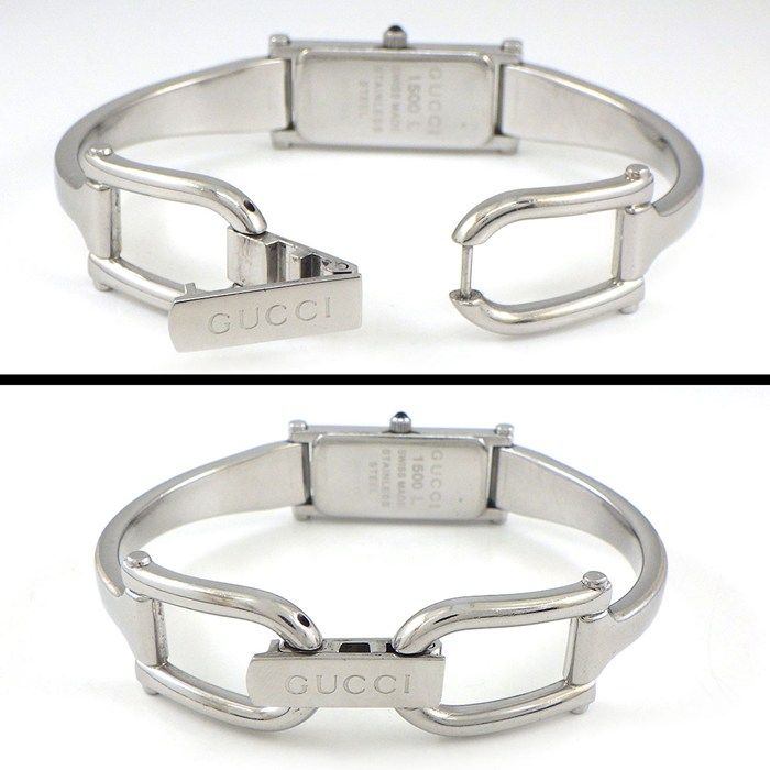 グッチ GUCCI 腕時計 バングルウォッチ 1500L レクタンギュラー