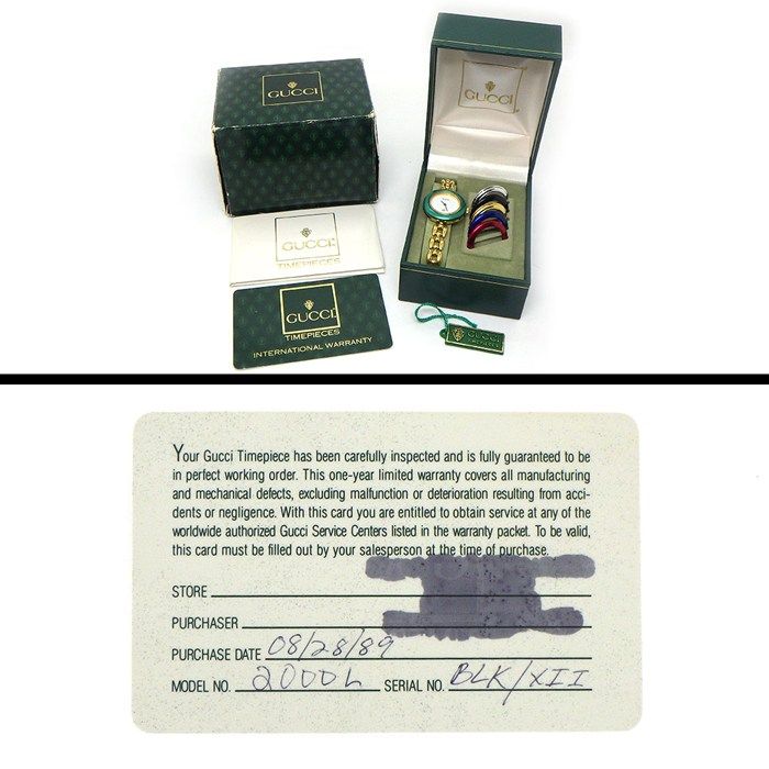 中古グッチウォッチ ベッセル（箱付き） GUCCI - グッチ GUCCI 腕時計 チェンジベゼル 11/12.2 マルチカラー