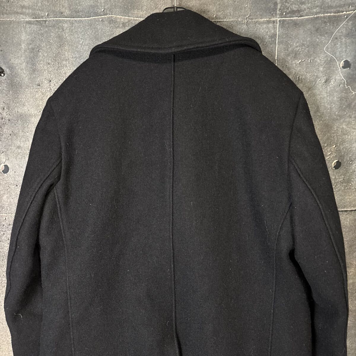 美品 Schott ショット 740N U.S. 740N PEA JACKET ピーコート 42 黒