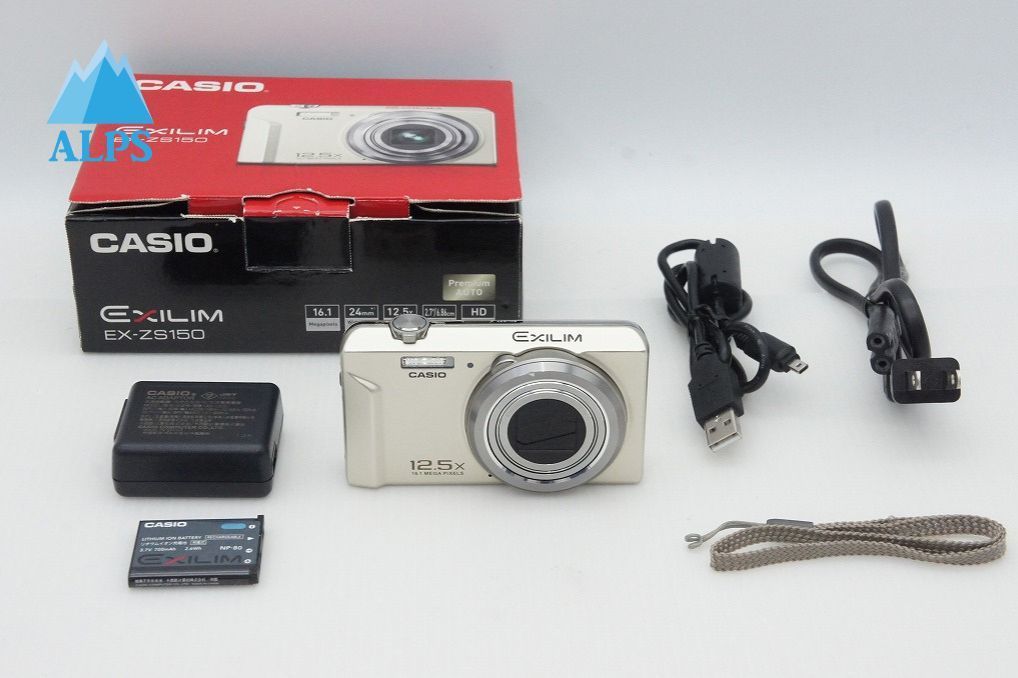 CASIO カシオ EXILIM EX-ZS150 コンパクトデジタルカメラ ゴールド 元