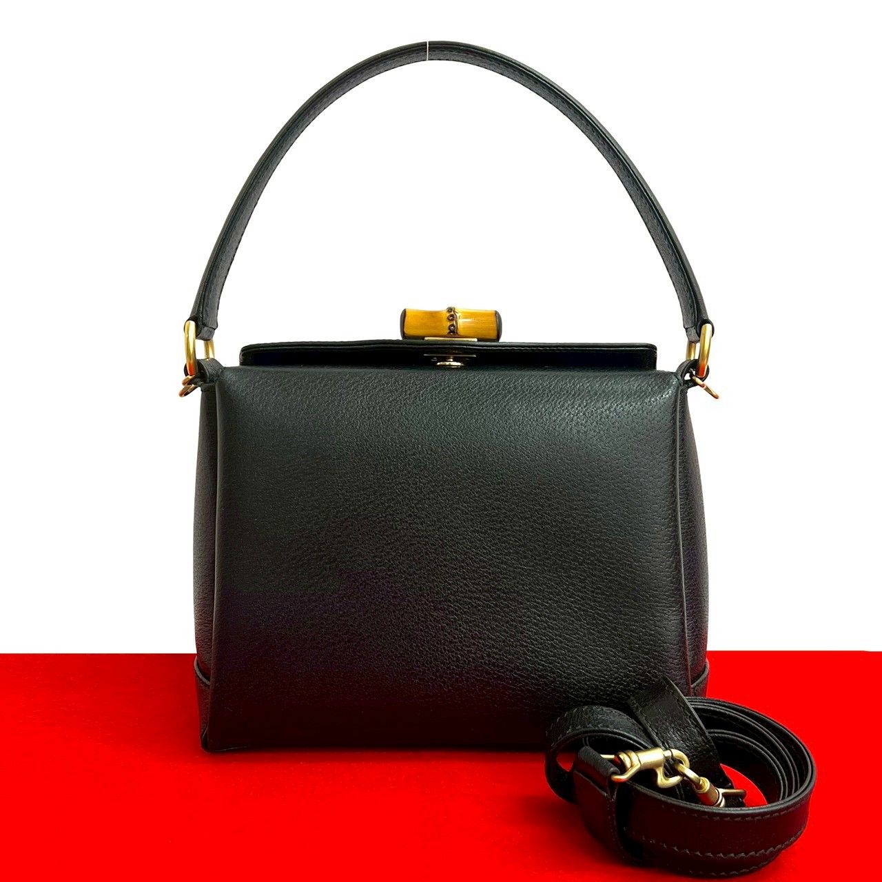 極 美品 GUCCI グッチ オールドグッチ ヴィンテージ バンブー ターン