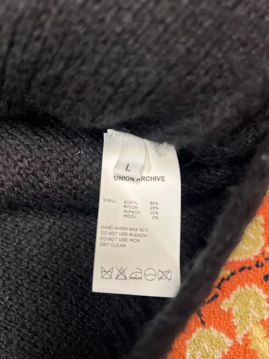 ユニオン アーカイブ モヘア カーディガン ブラック L
