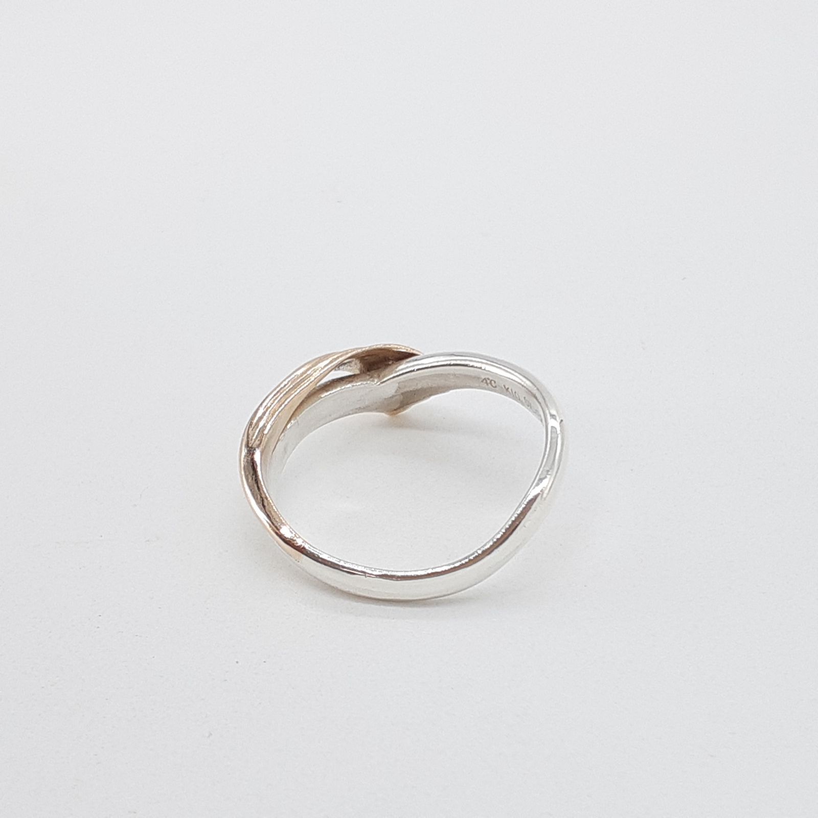 4℃ ヨンドシー リング シルバー SILVER ゴールド K10 コンビ デザイン