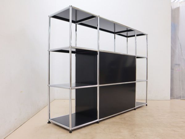 美品/USMハラー/haller/キャビネット/シェルフ/グラファイトブラック 美品/USMハラー/haller/キャビネット/シェルフ/グラファイトブラック