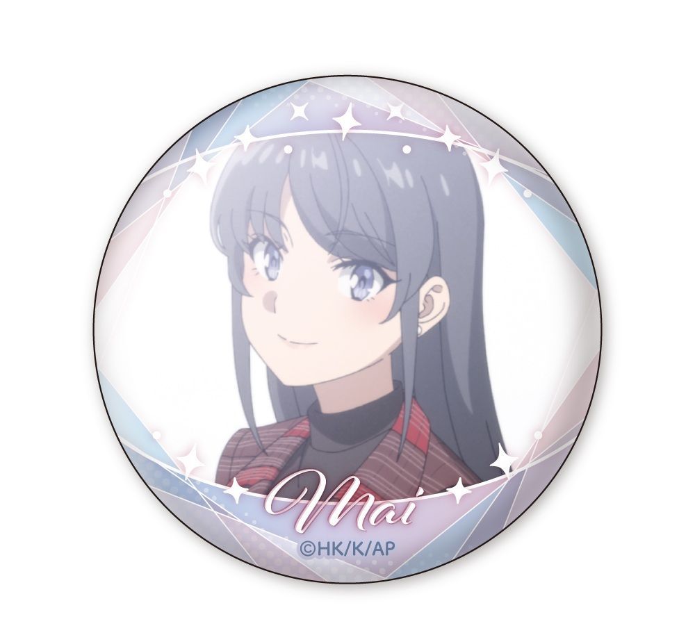 青春ブタ野郎はサンタクロースの夢を見ない 缶バッジ 桜島麻衣 桜島麻衣 青春ブタ野郎はサンタクロースの夢を見ない 麻衣 顔コレ缶