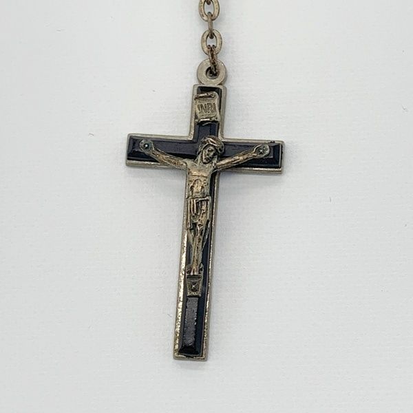 ドルチェアンドガッバーナ　ロザリオ 十字架　シェル　シルバー ドルチェアンドガッバーナ ロザリオ 十字架 シェル シルバー