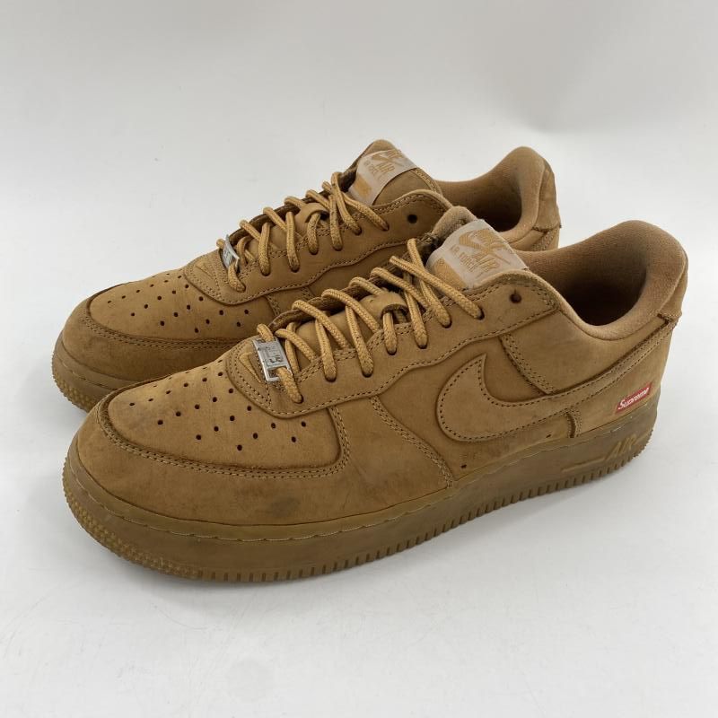 中古】Supreme × NIKE Air Force 1 Low Flax/Wheat スニーカー 26.5cm