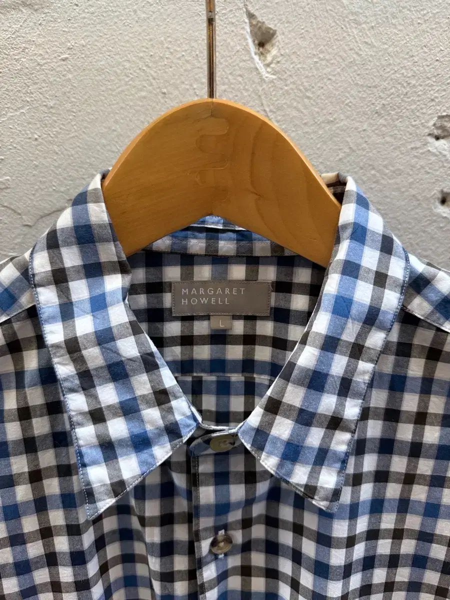 マーガレットハウエル CHECK 人気 チェックシャツ MARGARET HOWELL