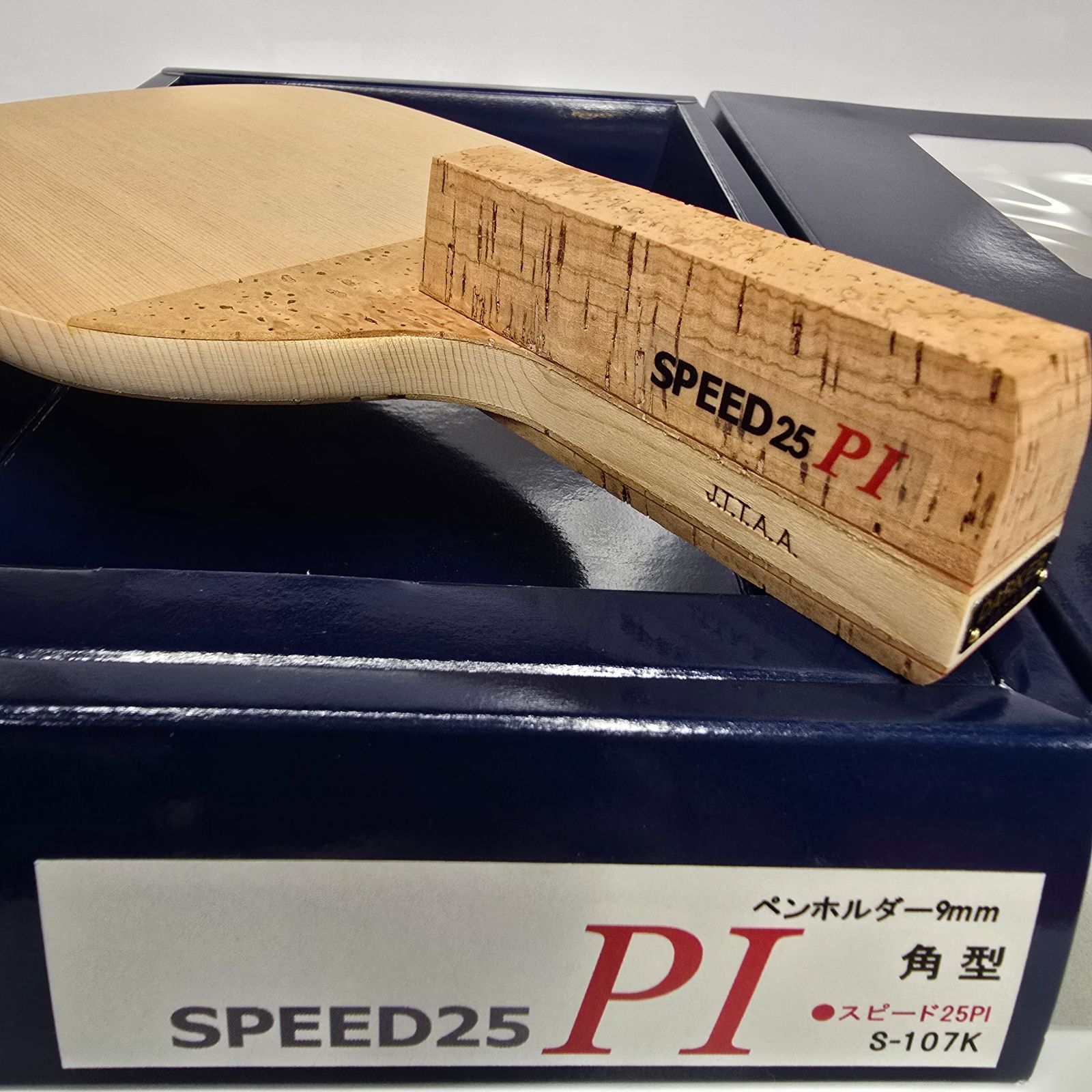 卓球ラケット ダーカー スピード25 PI 角型 新品 檜 単板9mm 日本式 
