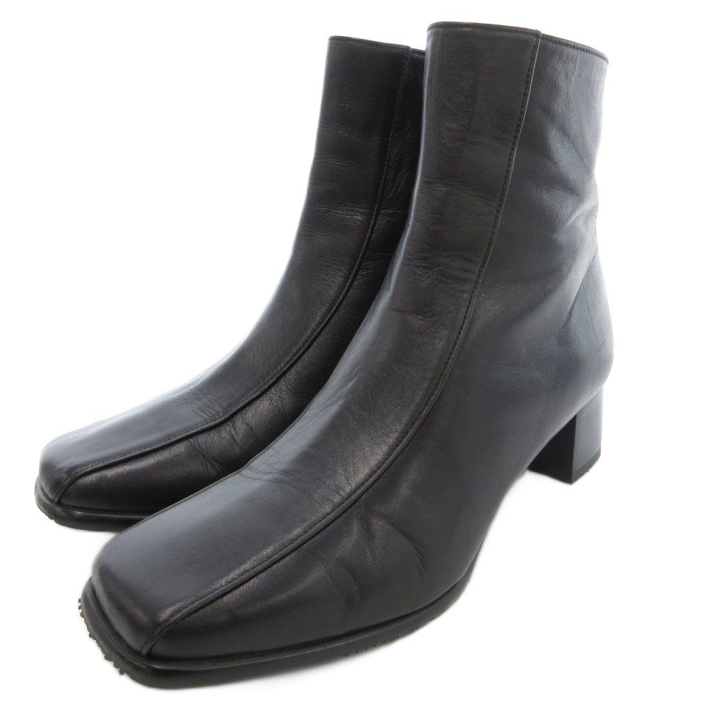 リーガル REGAL ショートブーツ 22.5cm シューズ ハイヒール スクエア