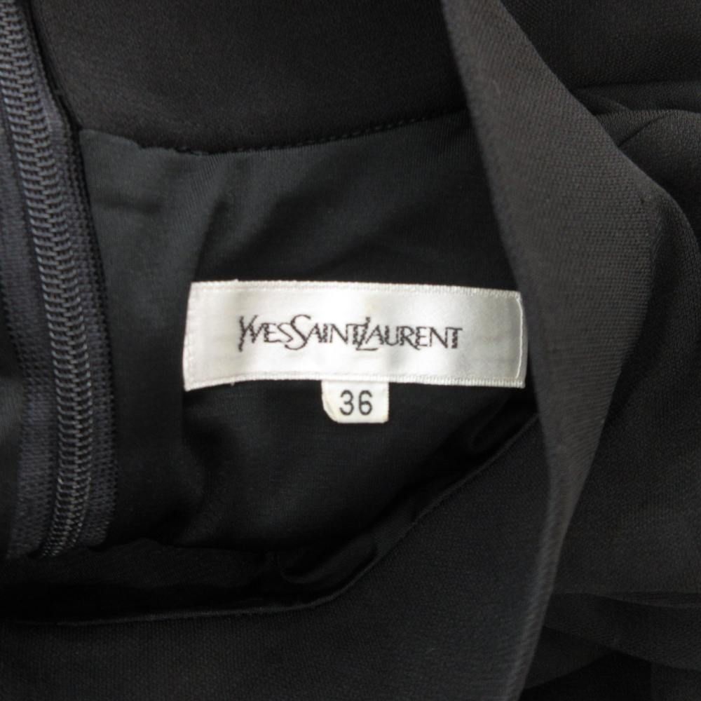 サンローラン　シルクワンピース　36 サンローラン シルクワンピース 36 サンローランシルクワンピース36