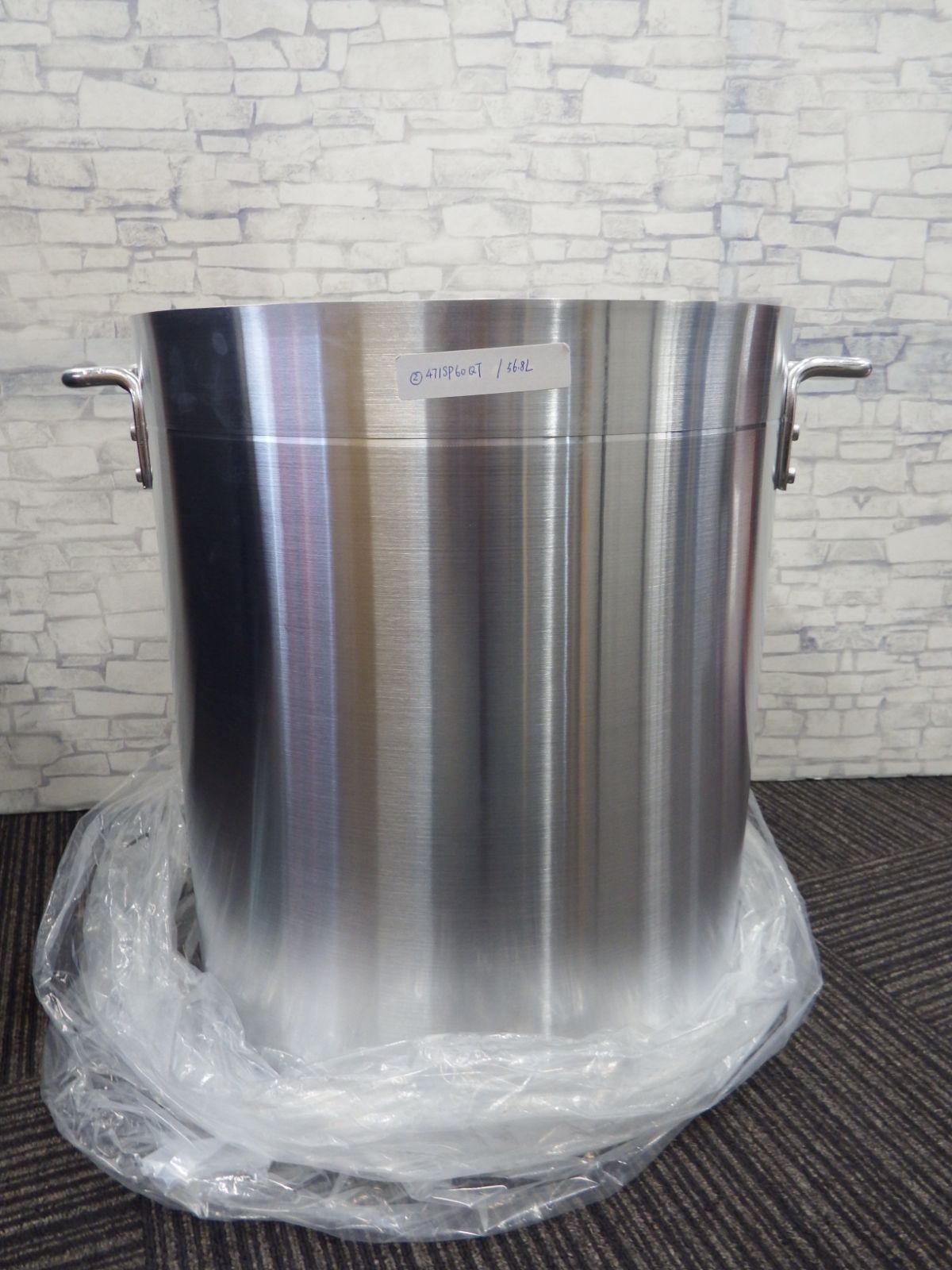 S 1210 業務用 寸胴鍋 60 QT 約57 L アルミ製 大容量 ストックポット