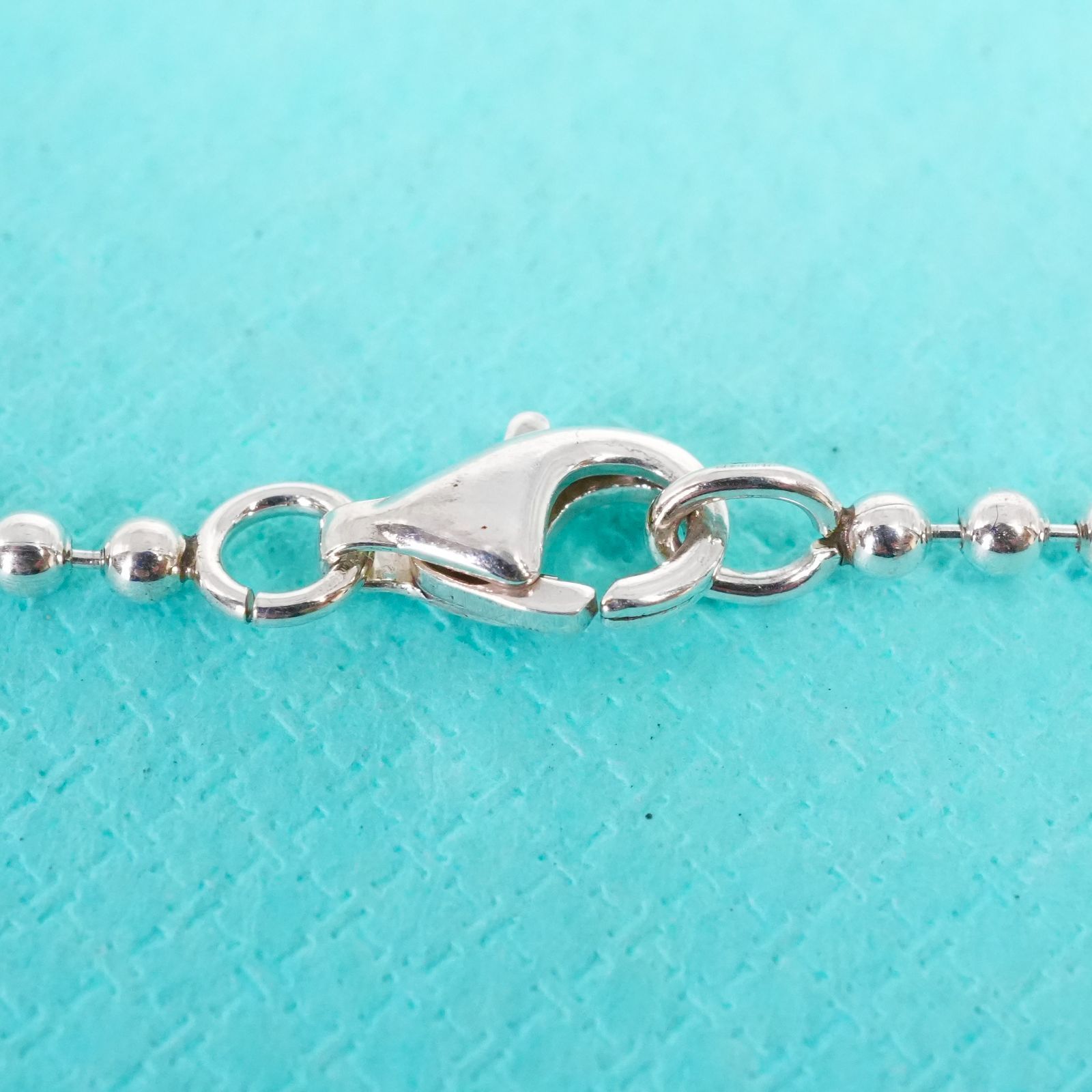 極美品 ティファニー ローマンクロス ボールチェーン ペンダント/24