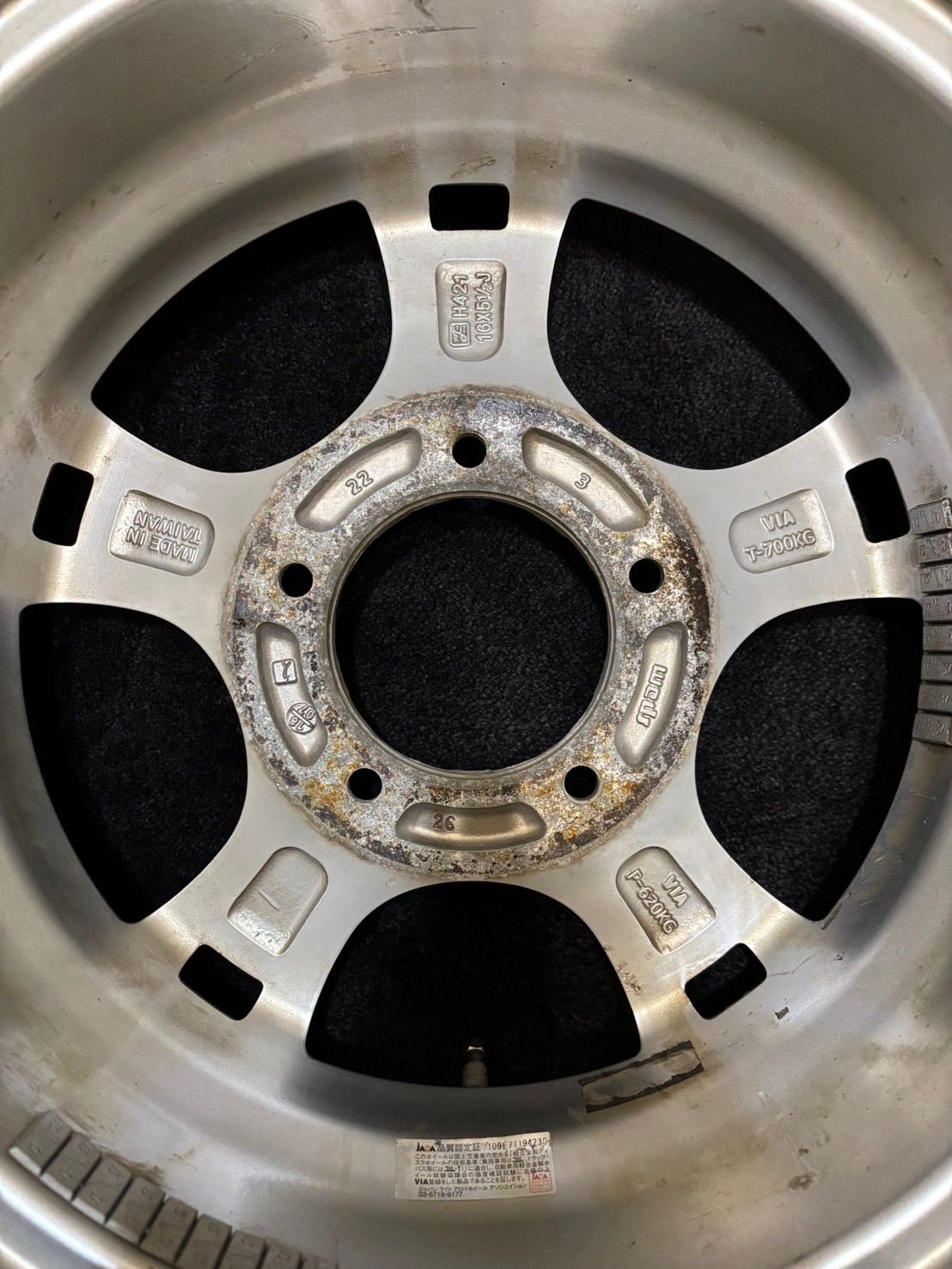 ☆WEDS KEELER 16インチ 5.5J +22 139.7 5H アルミホイール 4本