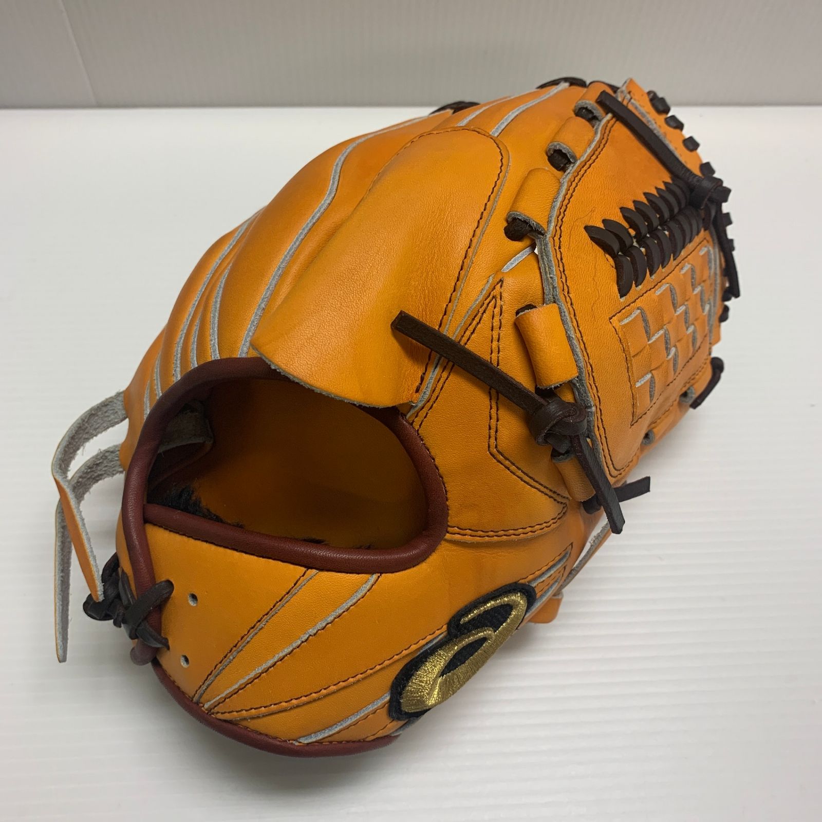 ASICS 軟式グローブ 中古 asics (アシックス) 軟式グローブ 約30cm ネイビー スペシャルオーダー