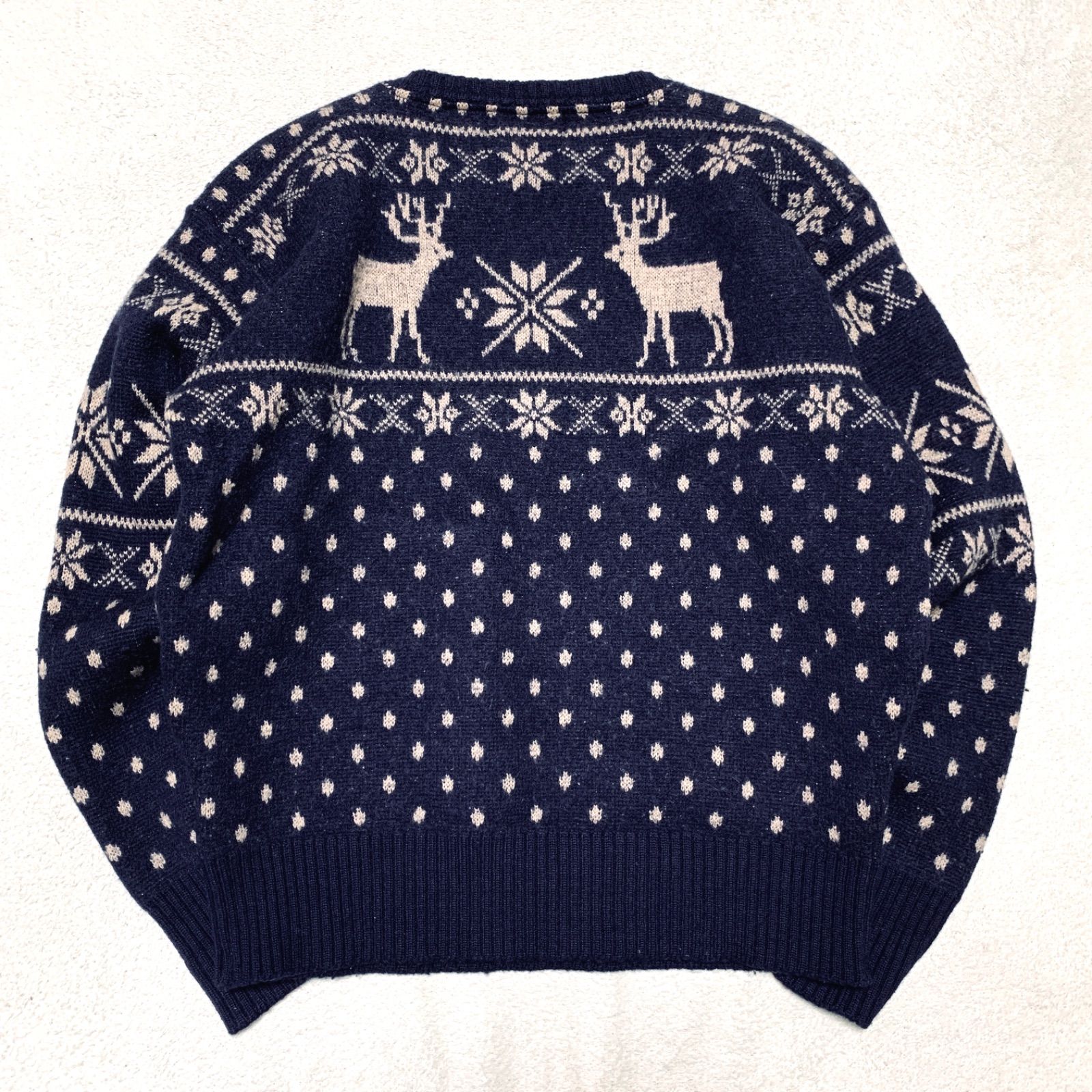 新品　未使用　タグ付き　ポロ　ネイビー　トナカイセーター　冬 新品 未使用 タグ付き ポロ ネイビー トナカイセーター 冬 2025年最新