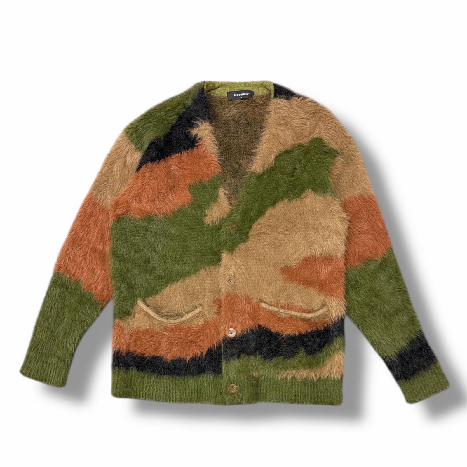 MLVINCE 23AW CAMO CARDIGAN カモフラニットカーディガン セーター