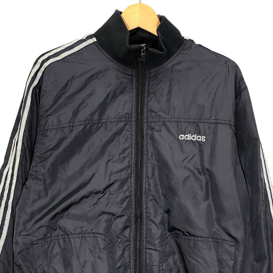 adidas/アディダス ナイロンジャケット 万国旗タグ スリーライン