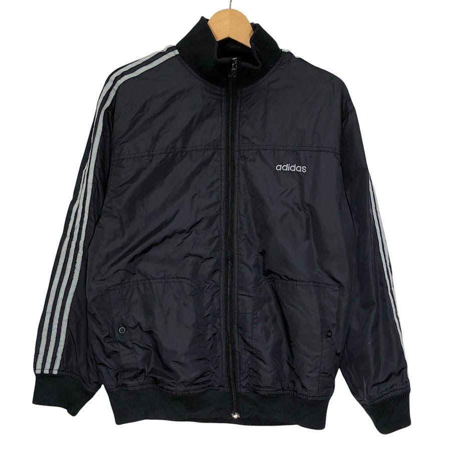 万国旗タグ　アディダス　オリジナルス　ナイロンジャケット　XL スリーライン 万国旗タグ】アディダス トラックジャケット スリーライン 90s