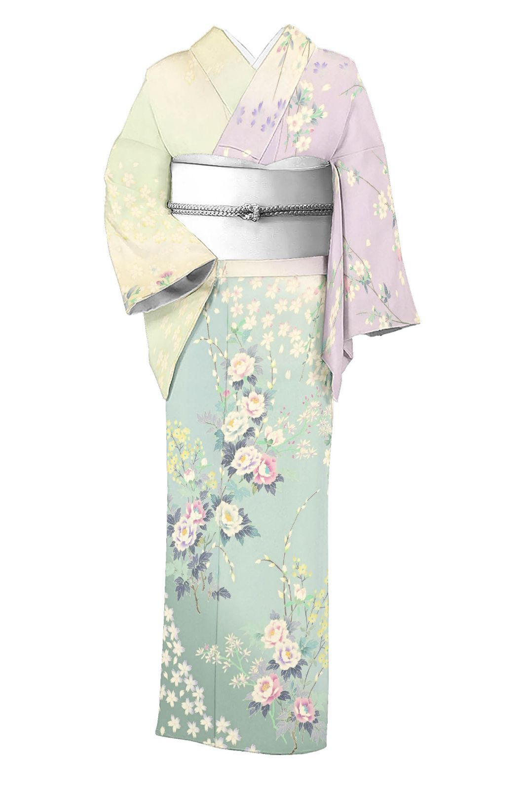 寺西英樹作】 特選加賀友禅訪問着｜仕立て上がり｜単衣仕立て・中古美