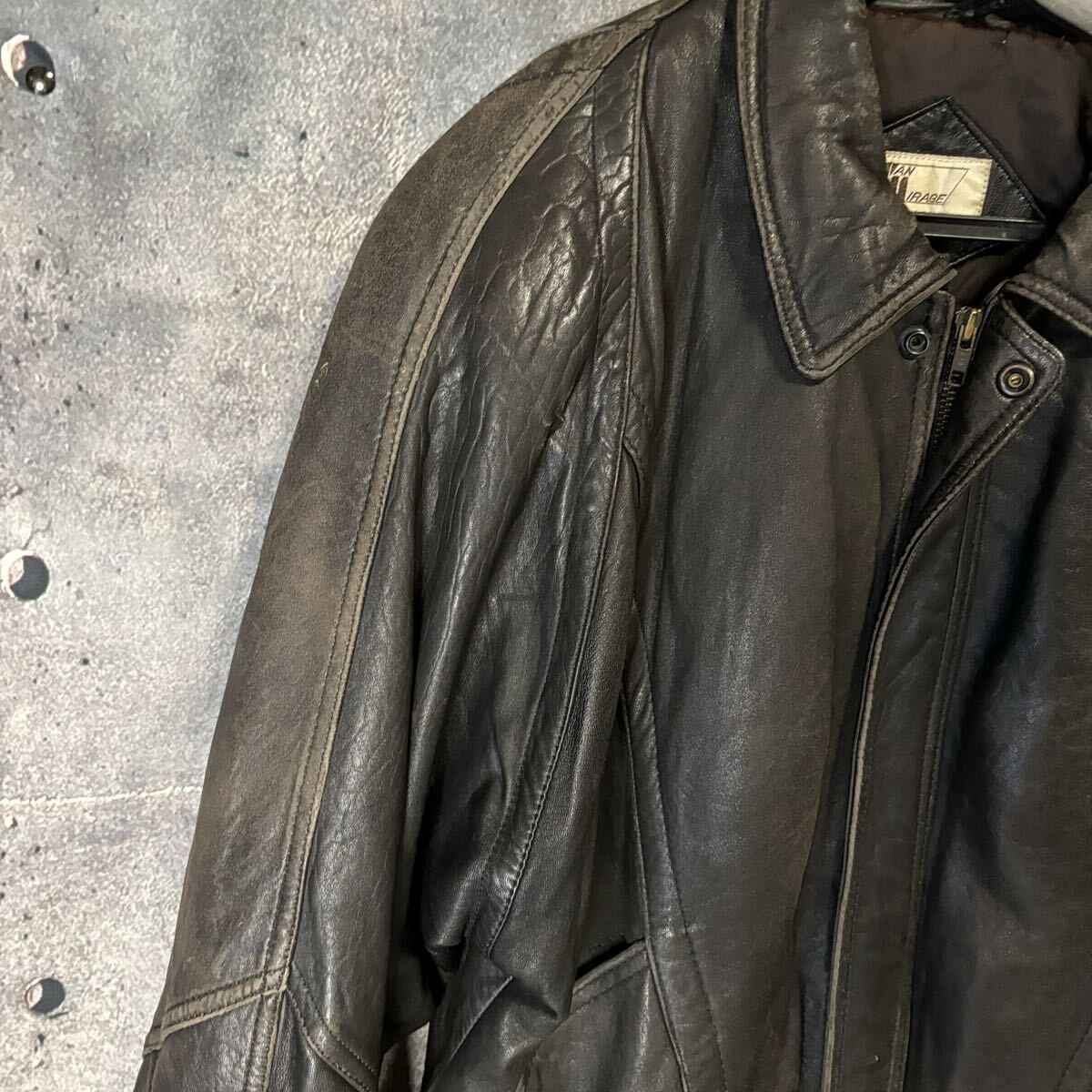 古着 90s 羊革 A-2 本革 ヴィンテージ レザー フライトジャケット Vintage】90s ヴィンテージ A-2 レザージャケット フライトジャケット