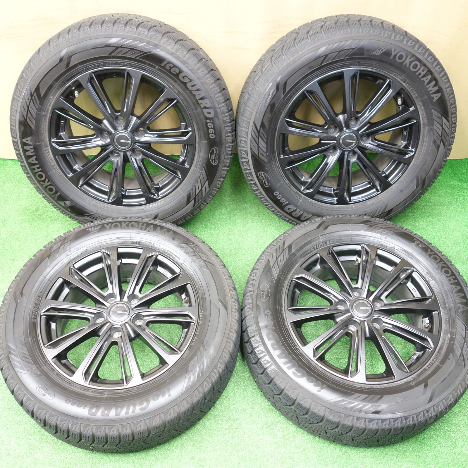 ★全国送料無料★24年製造!バリ溝スタッドレス★ヨコハマIG60 アルファード YOKOHAMA ice GUARD iG60 245/40R20 スタッドレス 2本 20年製 バリ溝