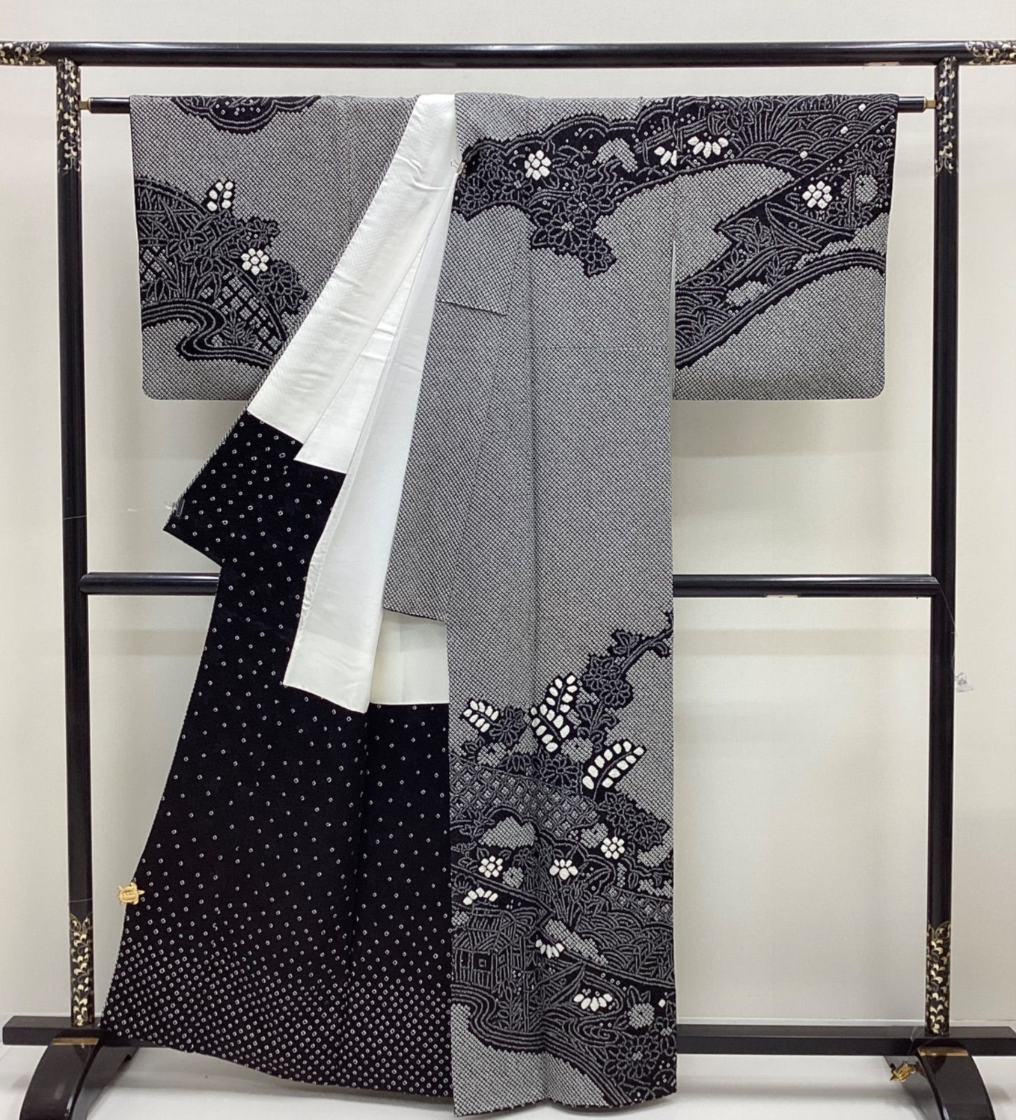 中古品 袷着物 総絞り訪問着 正絹R177 - メルカリ