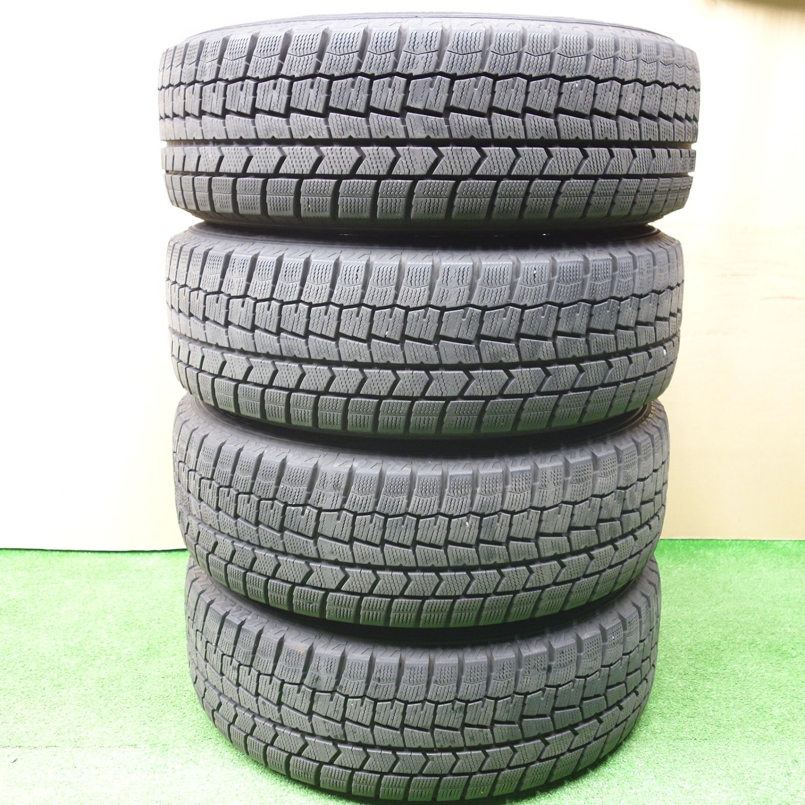バリ溝！22年！キレイ！9.5分☆スタッドレス 195/65R15 ダンロップ