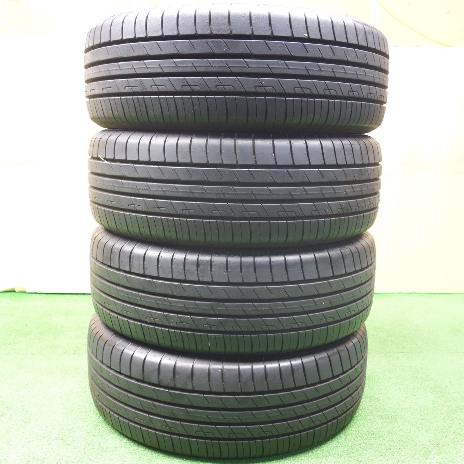 社外アルミ 215/60R17 アルファード ヴェルファイア エルグランド 新車外し！23年☆215/60R17 グッドイヤー EFFICIENTGRIP PERFORMANCE