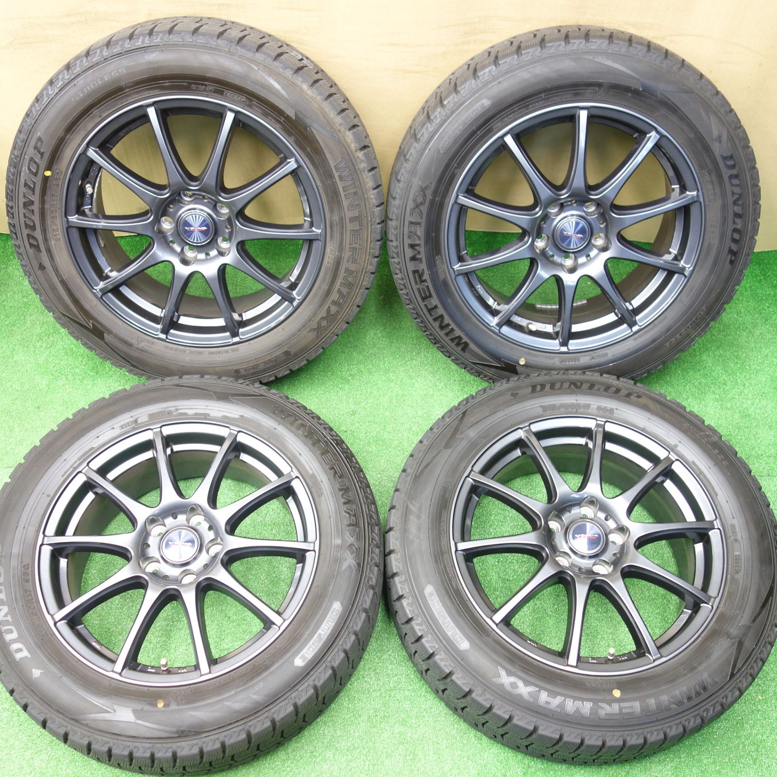 バリ溝！21年！キレイ！9.5分☆スタッドレス 215/60R17 ダンロップ