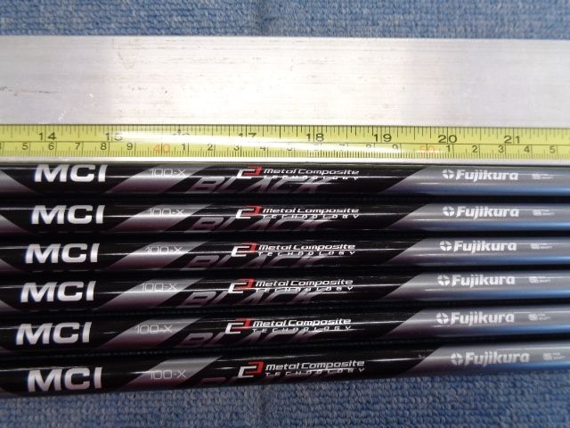中古シャフト FUJIKURA フジクラ MCI BLACK 100 X 6本セット 700272