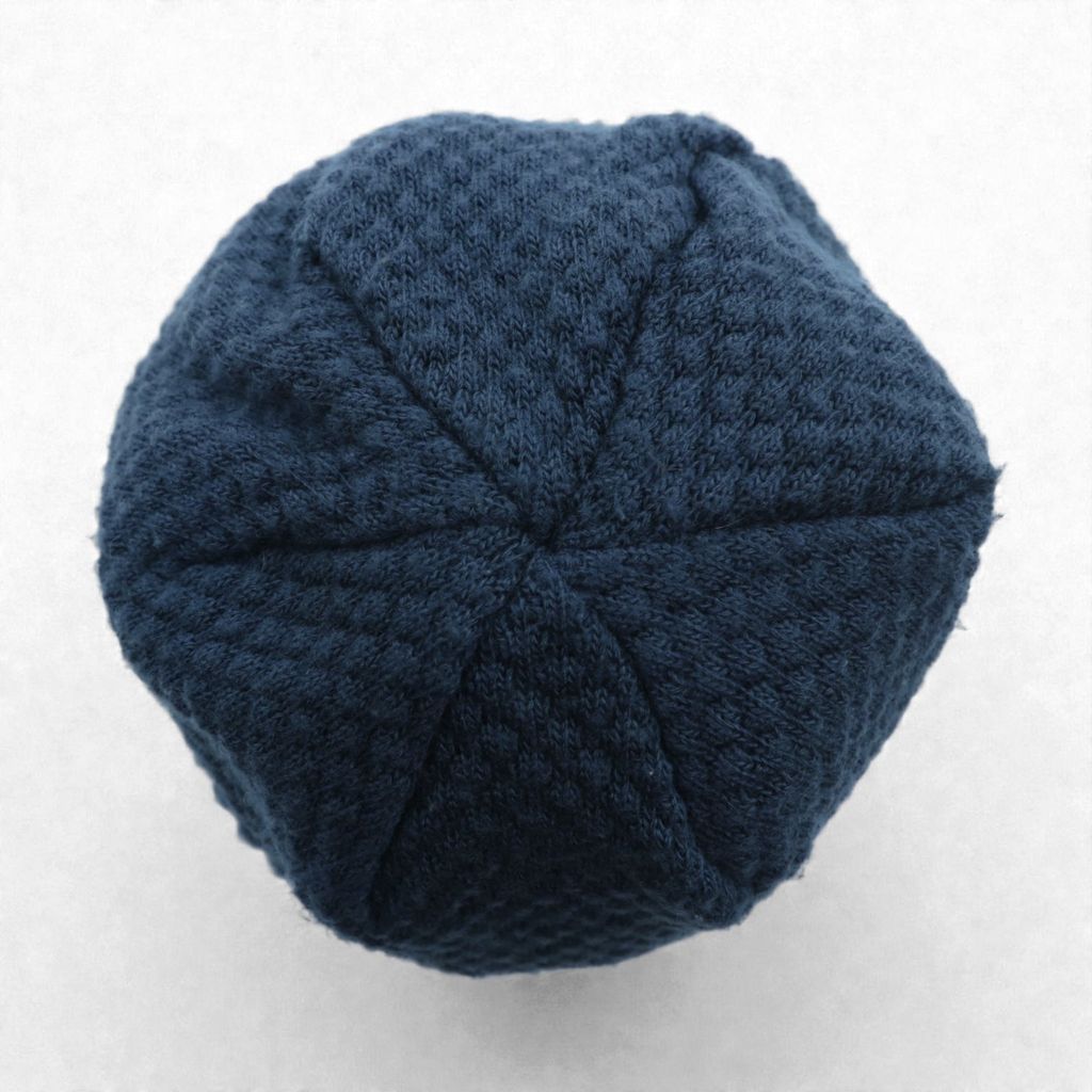 JieDa × override 日本製 ビーニー ニット帽 ネイビー アクリル BIG