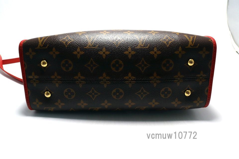 □LOUIS VUITTON モノグラム ポパンクールPM レザー 2way ハンドバッグ