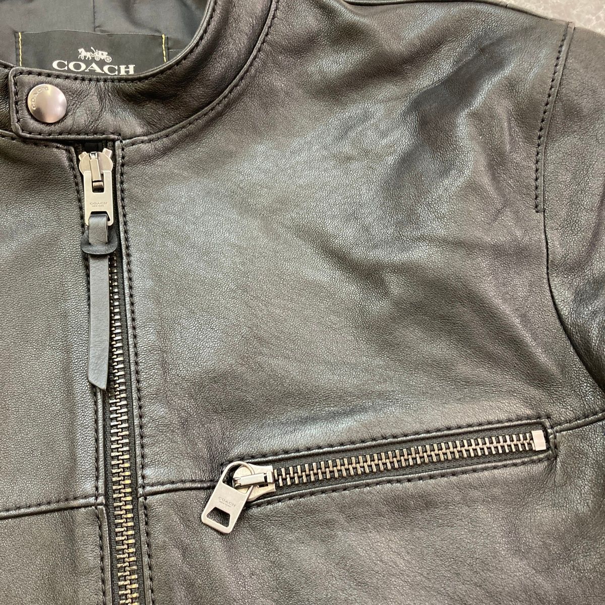 COACH コーチ シングルライダース レザー レーサー ジャケット