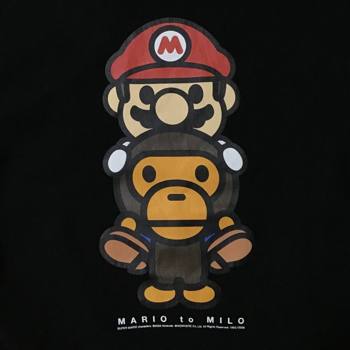 Nintendo × BAPE マリオ マイロ 長袖スウェット Mサイズ a bathing ape