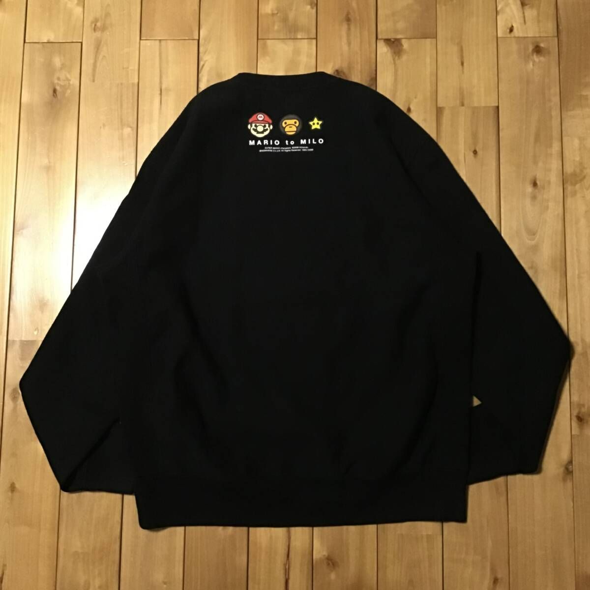 Nintendo × BAPE マリオ マイロ 長袖スウェット Mサイズ a bathing ape