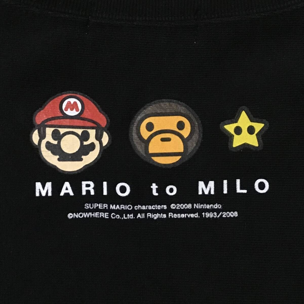 Nintendo × BAPE マリオ マイロ 長袖スウェット Mサイズ a bathing ape